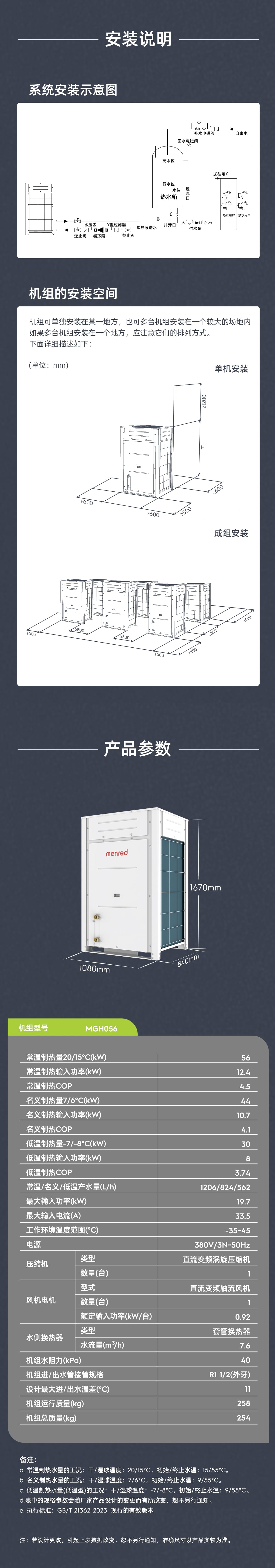 MENRED 制热量56kW 热泵热水机 380V(图3) 低环温变频热水机MGH056_03.jpg